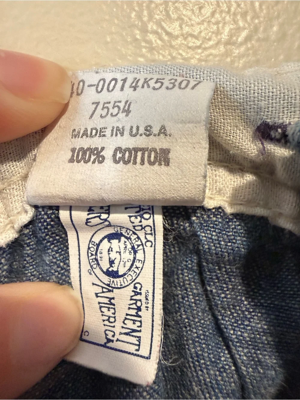 Vintage Oshkosh B'Gosh Footie Denim overalls - made in USA garment workers